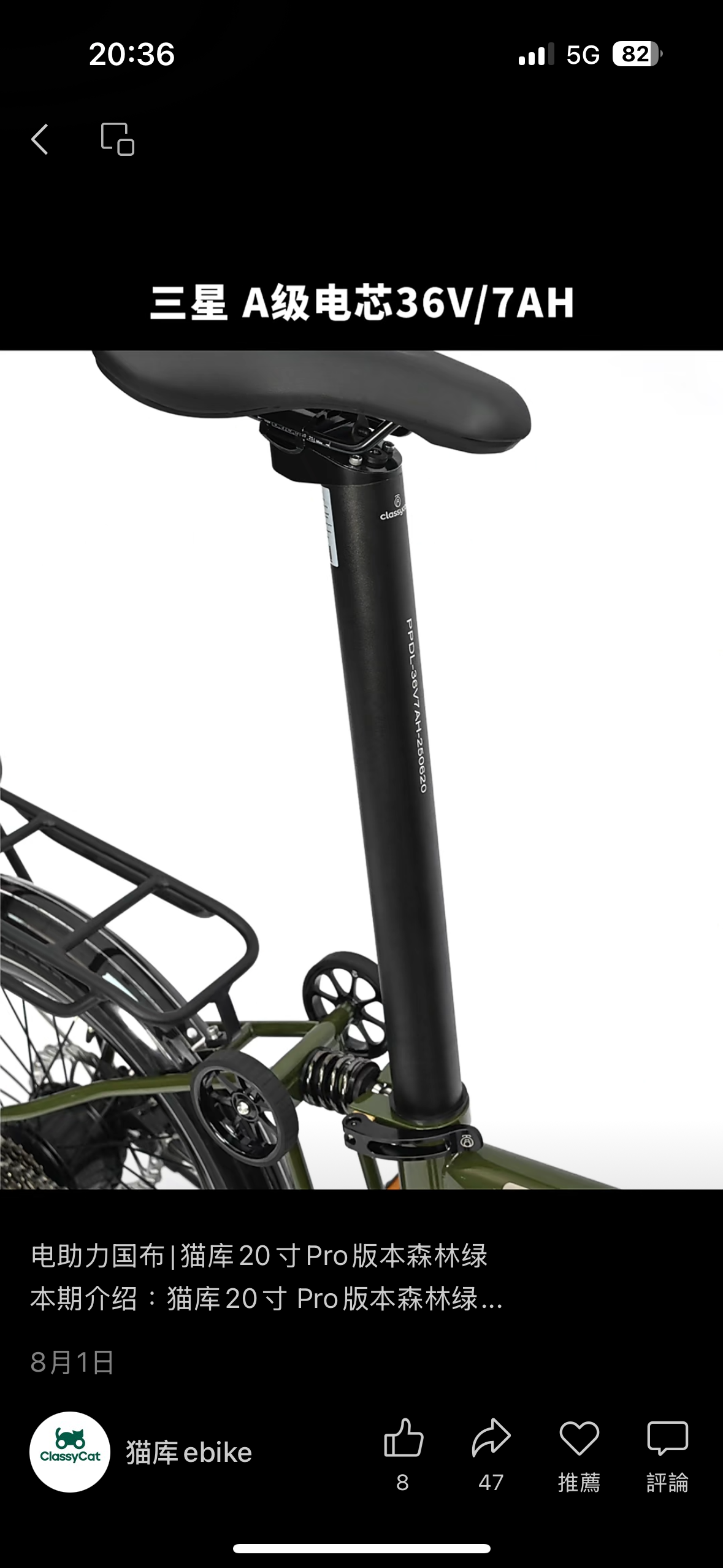 Classycat 20” Travel E-Bike